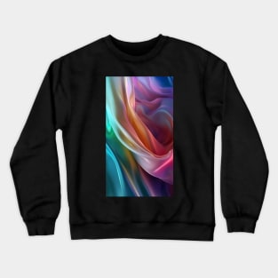Colorful smooth silk abstract Crewneck Sweatshirt